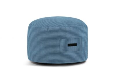 pouf A SACCO IN VELLUTO BLU PETROLIO